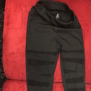 Sexy mesh detail leggings